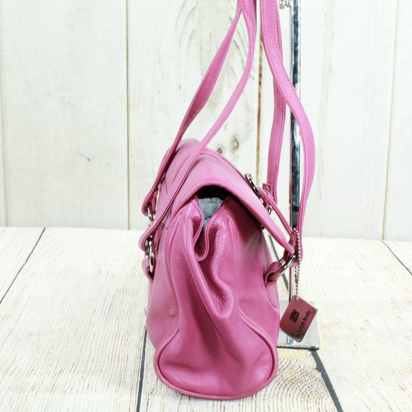 Osgoode Marley Pink Leather Purse Double Handle Shoulder Handbag - Picture 4 of 9